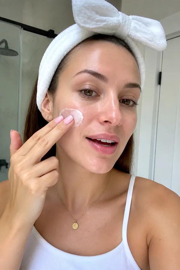 A skincare GRWM reel preset